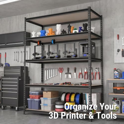 Metal Shelving with Particle Board