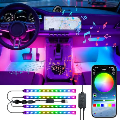 Car Led Strip Lights (4 Count)