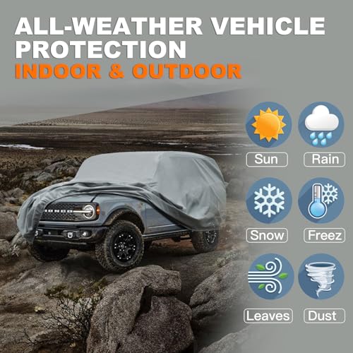 Waterproof Heavy Duty Car Cover Custom Fit Ford Bronco 4 Door