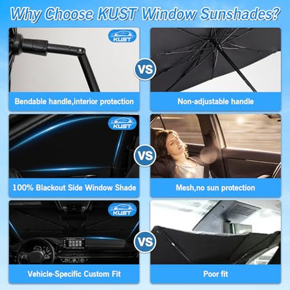 Windshield Sun Shade Umbrella for Honda CR (5 Count)