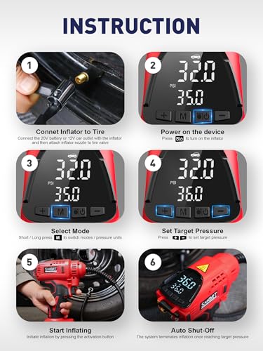 Portable Tire Inflator for Car