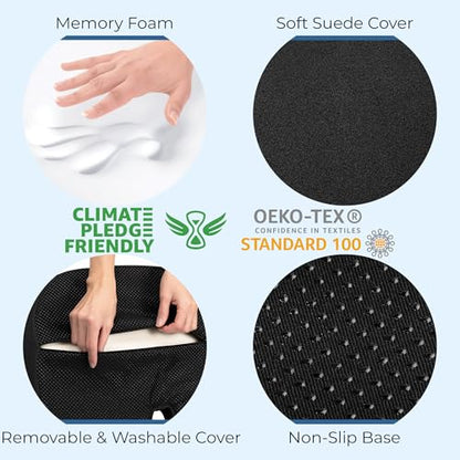 Seat Cushion Memory Foam Chair Cushion for Tailbone Pain Relief