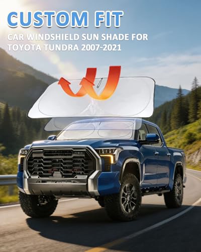 for Tundra 2020 Windshield Sunshade Car Window Sun Shade Custom Fit 2007