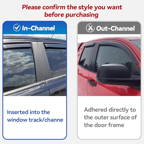 in Channel Window Visors Rain Guards for 1997