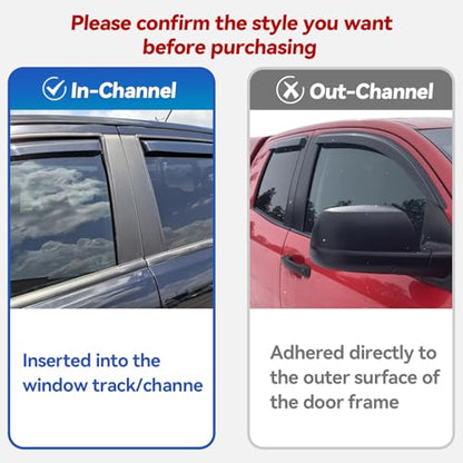 Window Visors Rain Guards for 2015