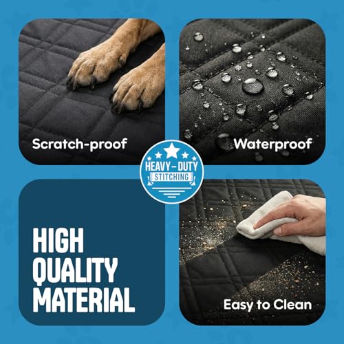 Bulldogology Hard Bottom Dog Seat Cover for Back Seat