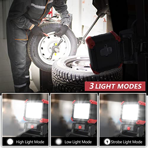 LED Rechargeable Work Light with Clamp (2 Count)