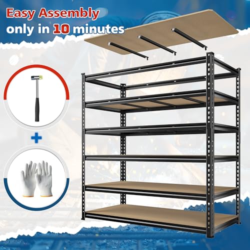 55" W Garage Shelving