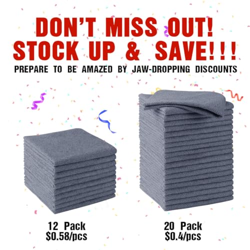 Microfiber Cleaning Cloth 20 PK (24 Count)