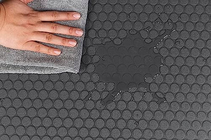 Performance Vinyl Garage Runner Small Coin Pattern