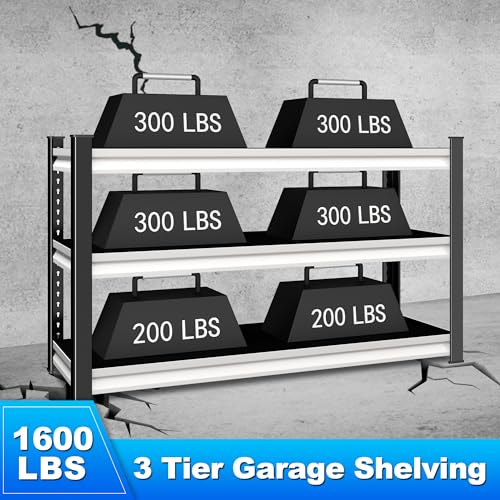 3 Tier Garage Shelving Heavy Duty