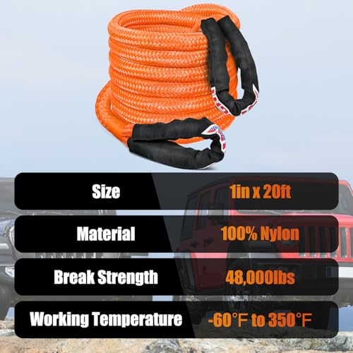 1in x 20ft Kinetic Recovery Rope
