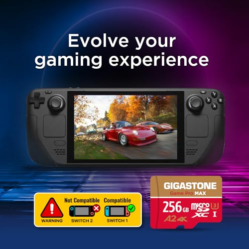 for Switch 1 Only】 GIGASTONE 256GB Micro SD Card