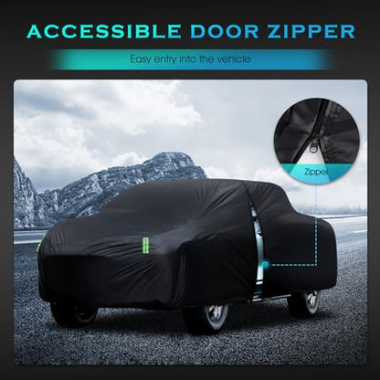 Car Cover Waterproof All Weather Full Outdoor Pickup Truck Cover Rain UV Protection