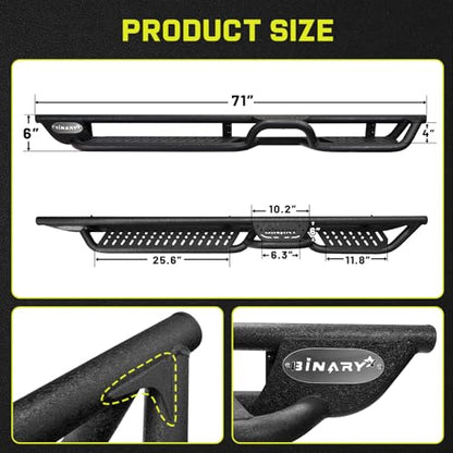 Running Boards Compatible with Vehicle 2018 (2 Count)