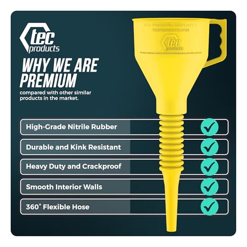 FlexAll Long Flexible Oil Change Funnels for Automotive Use
