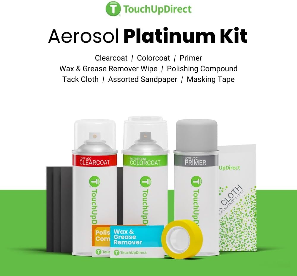 TouchUpDirect 4V6 Quicksand Compatible with Toyota Exact Match Touch Up Paint Aerosol - Platinum Kit