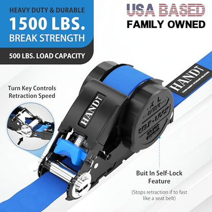 USA Based Retractable Ratchet Straps (2 Count)