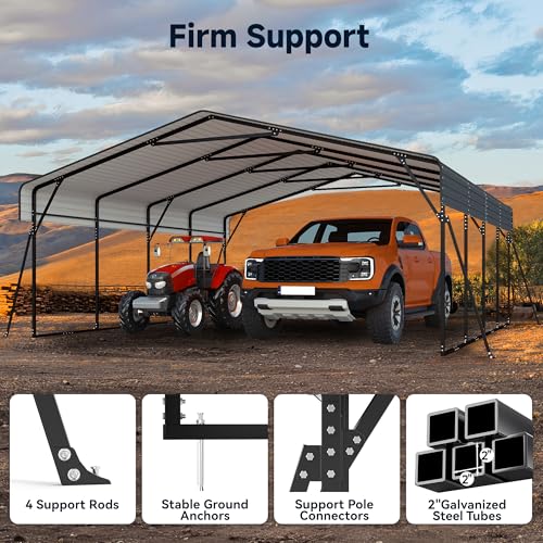 20 x 20FT Heavy Duty Metal Carport
