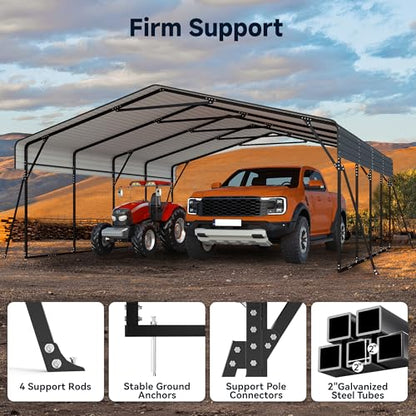 20 x 20FT Heavy Duty Metal Carport