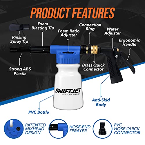 Car Wash Foam Gun + Wash Mitt