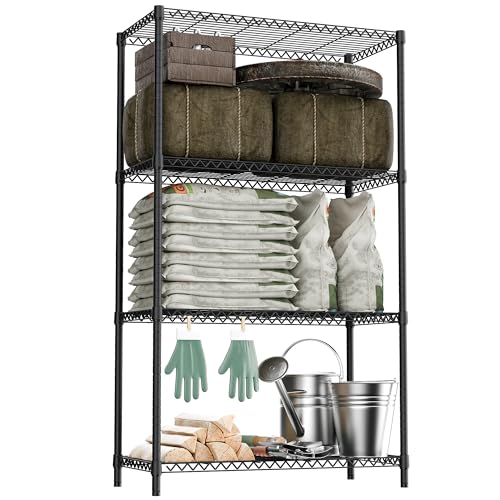 2400LBS 35.5" W Standing Shelf Units Wire Rust