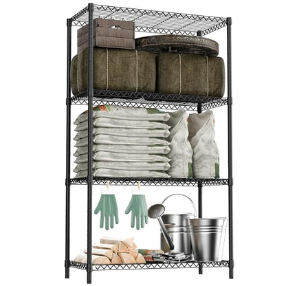 2400LBS 35.5" W Standing Shelf Units Wire Rust
