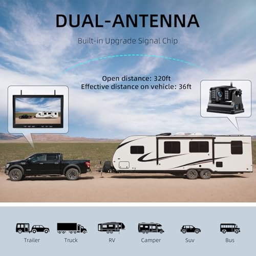 4 Wireless Backup Camera Magnetic (4 Count)