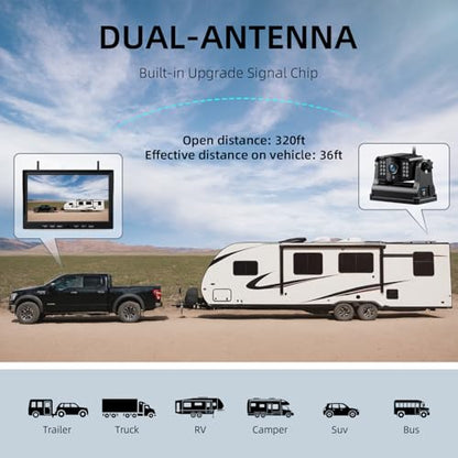 4 Wireless Backup Camera Magnetic (4 Count)