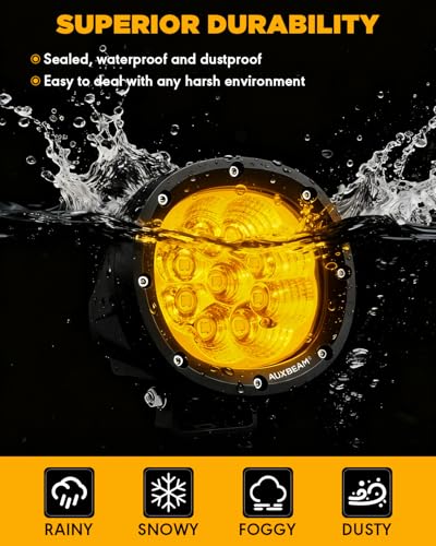 P4 Series 4 Inch Amber LED Pod Lights (2 Count)