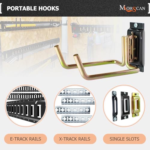 10-Pack E-Track Shovel Hangers, 5.5-Inch Deep x 4-Inch Wide (10 Count)