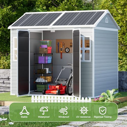 8x6x7 FT Resin Storage Shed w
