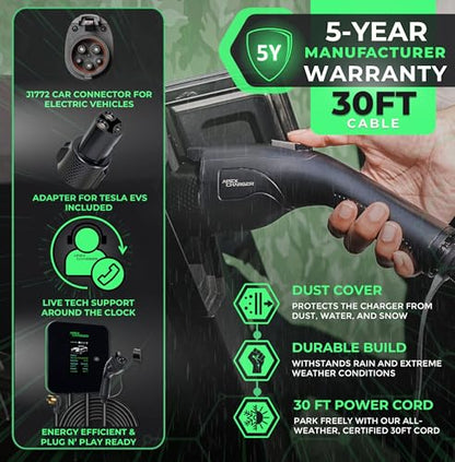 MACH 2 Fast Level 2 EV Charger 48 amp Garage