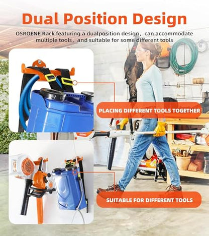 Backpack Blower Rack with Tube Hook