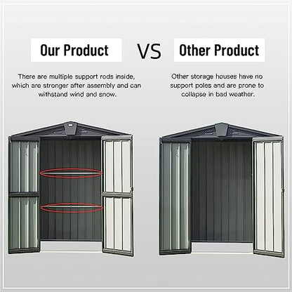 Galvanized Steel Garden Shed