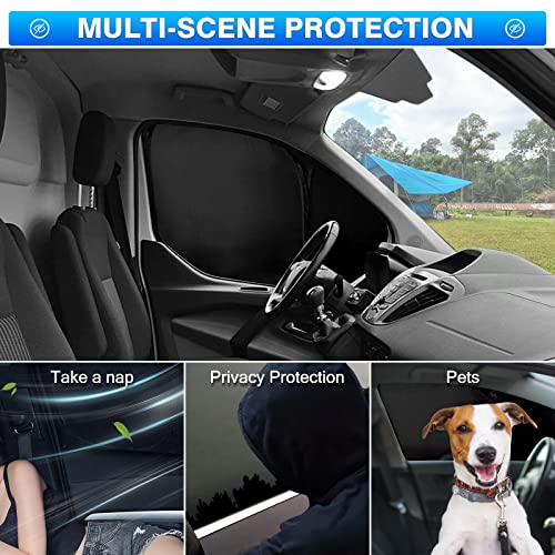 Windshield Sun Shade for Ford Transit 2015 (2 Count)