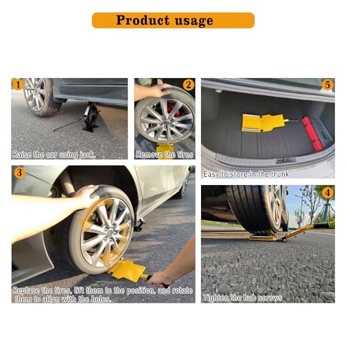 Tire Lifting Tool with Extendable Handle for Car