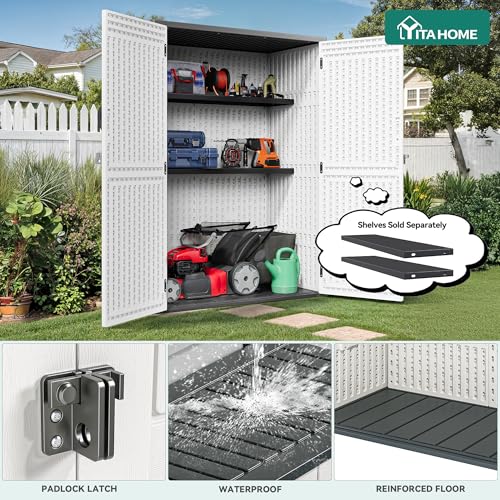 59 cuft Outdoor Vertical Storage Shed