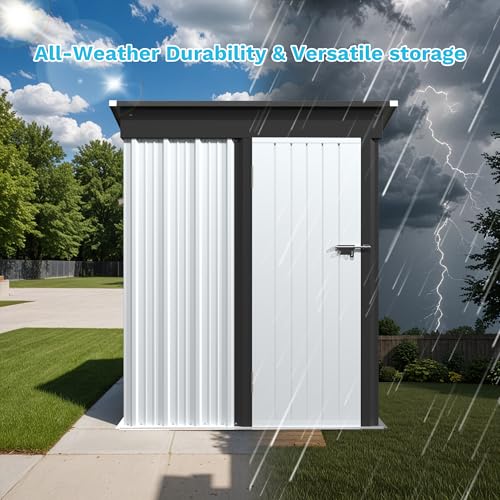 Outdoor Storage Shed 5 x 3 ft. Utility Tool Shed