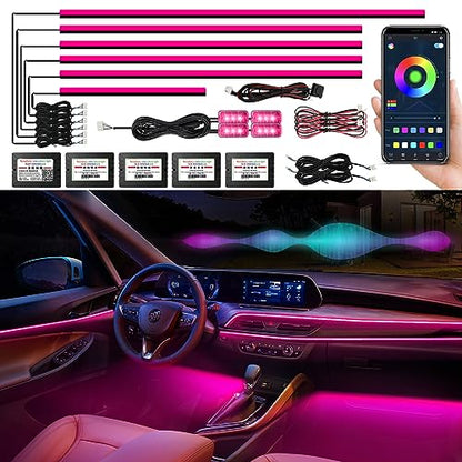 Interior Car LED Strip Lights (10 Count)