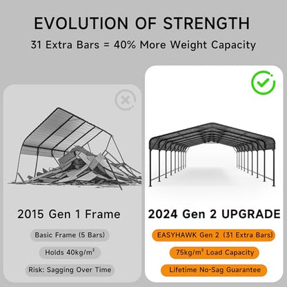 20x40 FT Metal Carport