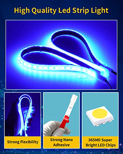 Blue Led Strip Light (4 Count)
