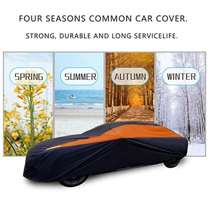 Waterproof Car Cover All Weather Snowproof UV Protection Windproof Outdoor Full car Cover