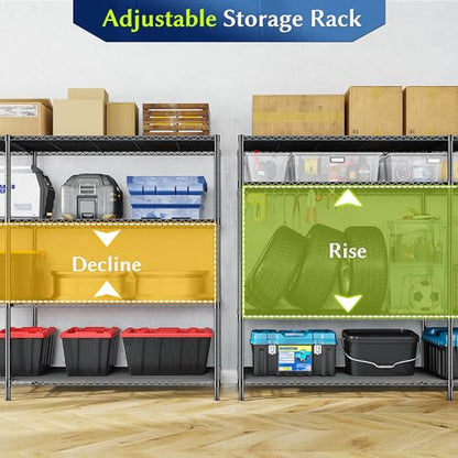 52.4W Wire Shelving Rack (2 Count)