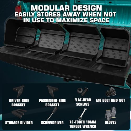 Black Rear Underseat Storage Custom Fit 2019 (33.814 Fl Oz)