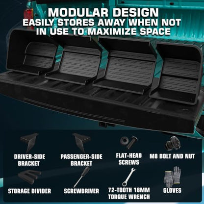 Black Rear Underseat Storage Custom Fit 2019 (33.814 Fl Oz)
