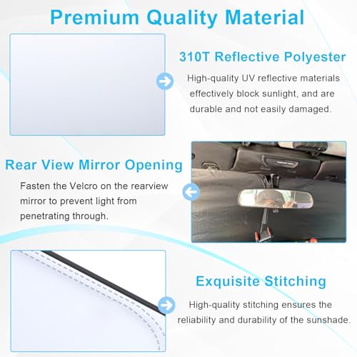 Premium Windshield Sun Shade for 2018