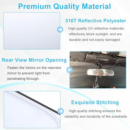 Premium Windshield Sun Shade for 2018