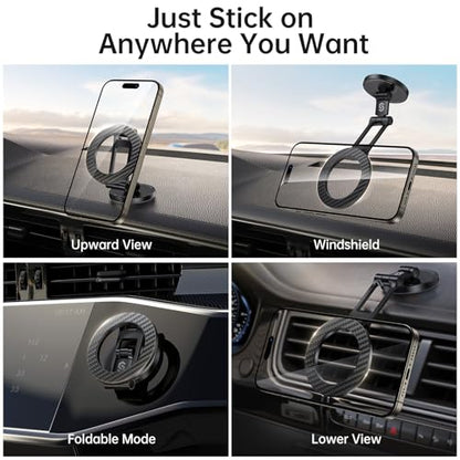 Fits MagSafe Car Mount Magnetic Phone Holder for Dash and Tesla