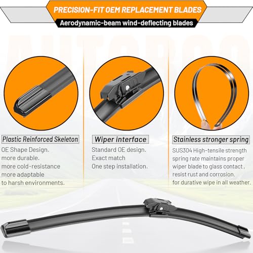 Windshield Wiper Blade Replacement for BMW X2 2018